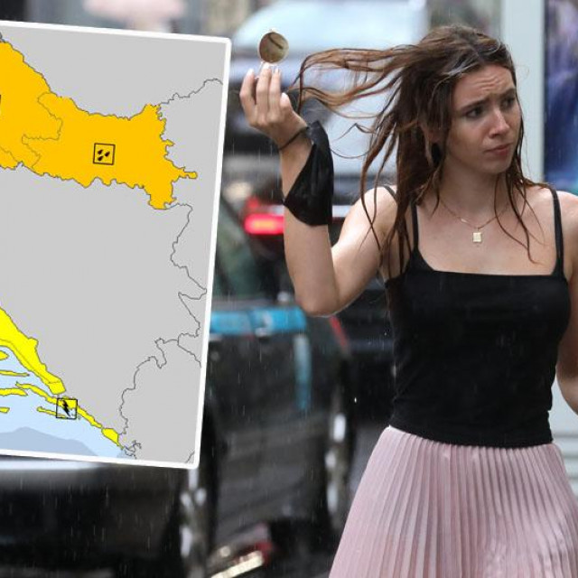 Pljusak u Zagrebu, ilustracija