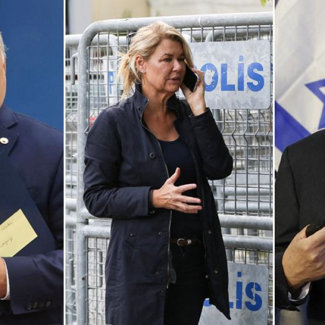 Viktor Orban (L); Benjamin Netanyahu (R)