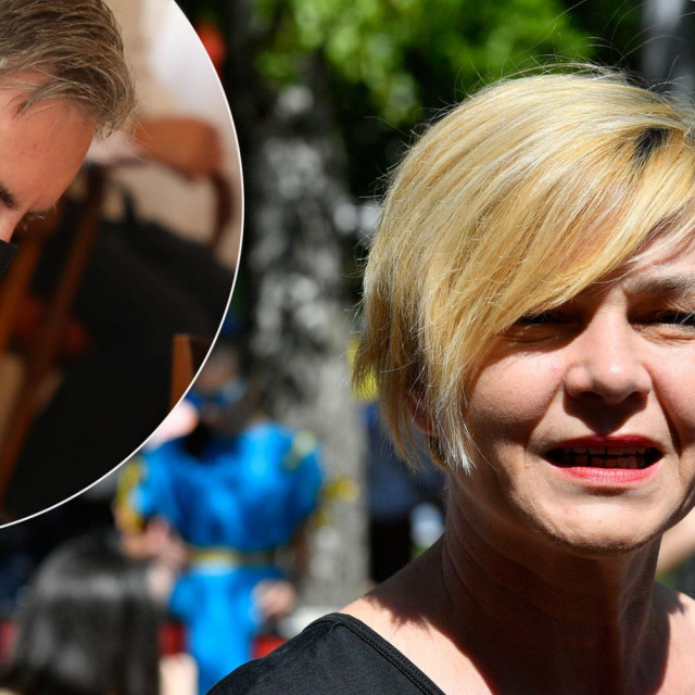 Sandra Benčić i Miroslav Škoro (u krugu)