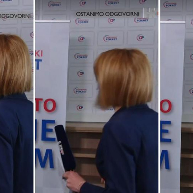 Mirjana Posavac tijekom intervjua s Igorom Peternelom