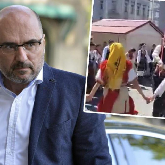 Milijan Brkić; u pravokutniku: užičko kolo