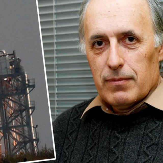 Lansiranje Bezosove rakete (lijevo), Korado Korlević (desno)