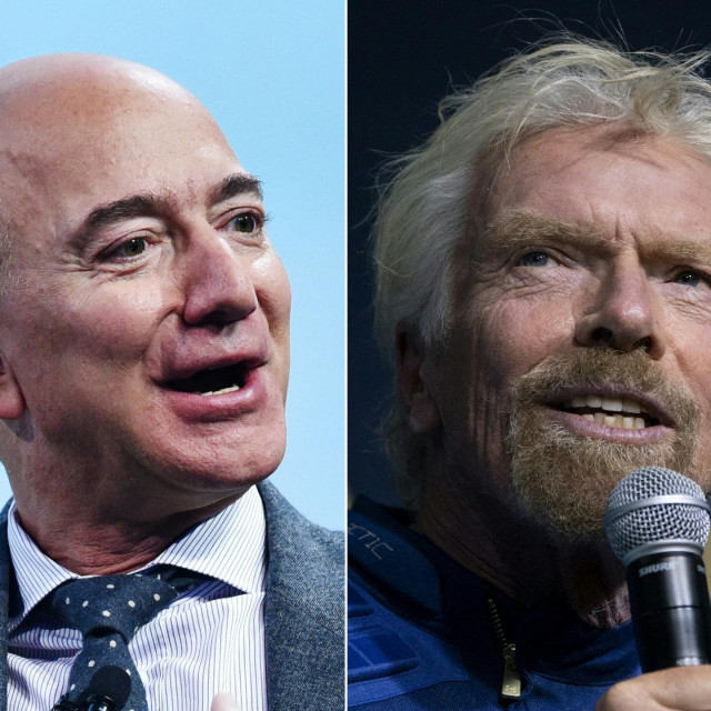 Jeff Bezos i Sir Richard Branson