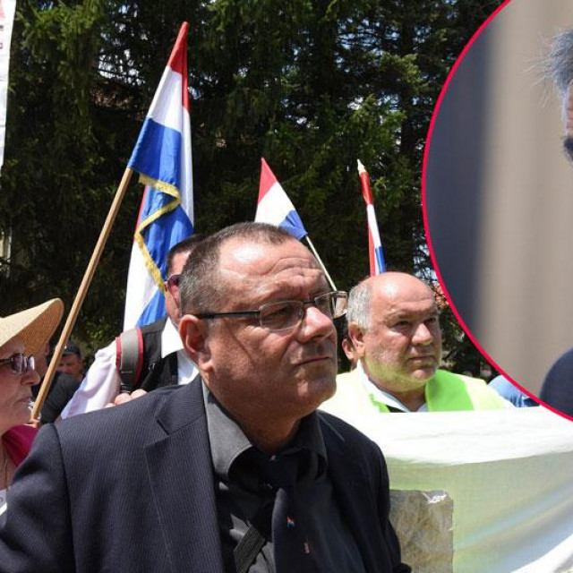 Dražen Keleminec i Milorad Pupovac (u krugu)