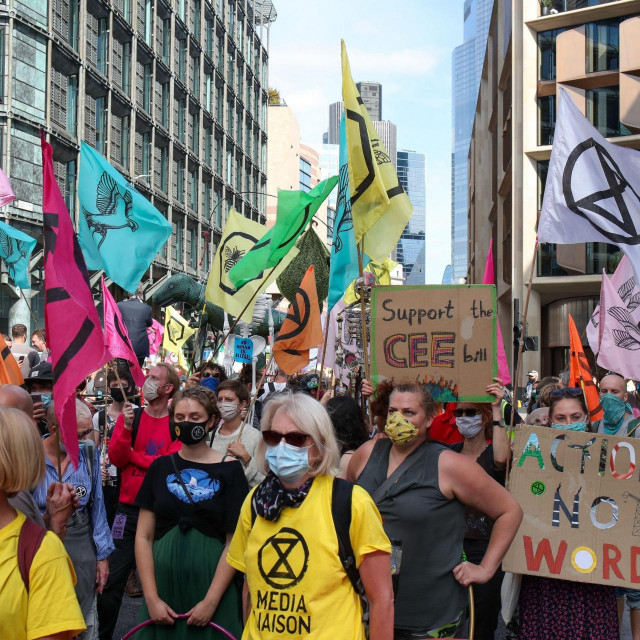 Prosvjed protiv korporacija, London 2020.