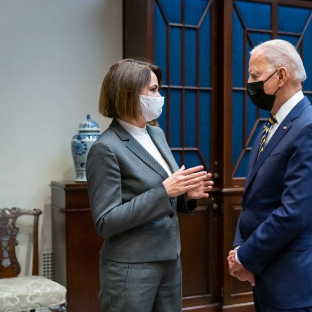 Svetlana Tihanovska i Joe Biden 