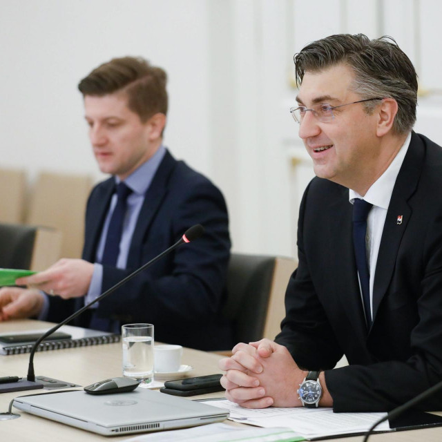 Zdravko Marić i Andrej Plenković