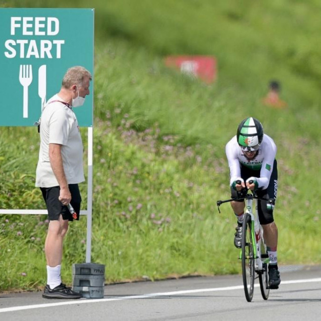 Patrick Moster pokraj staze tijekom utrke