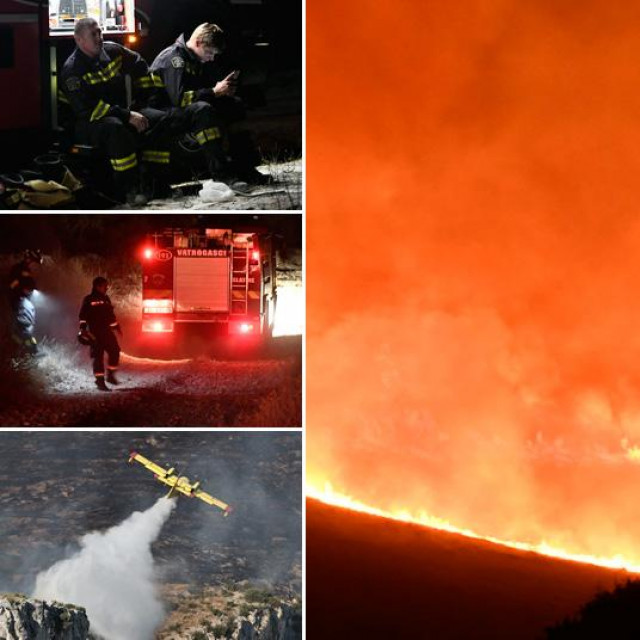 Veliki požar kod Trogira