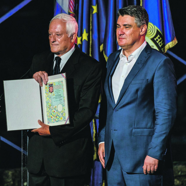 Luka Džanko i Zoran Milanović na prošlogodišnjoj obljetnici Oluje