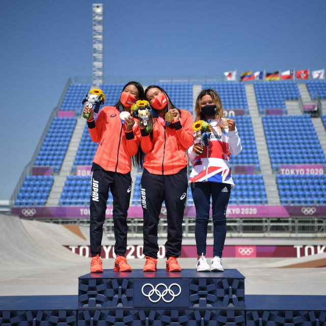 Slijeva nadesno: Kokona Hiraki, Sakura Yosozumi i Sky Brown