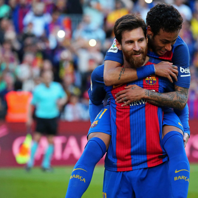 Leo Messi and Neymar iz dana u Barceloni