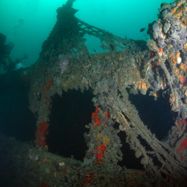 Ronjenje na olupini broda Baron Gautsch