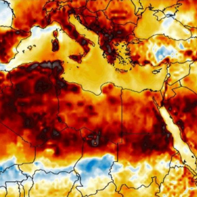 Toplinski val u Europi i na sjeveru Afrike