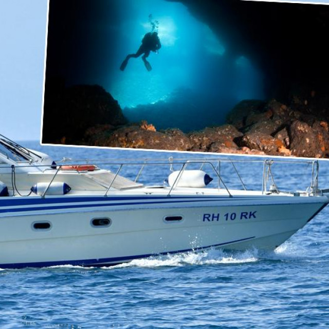 Plovilom Lučke kapetanije 46-godišnji Francuz prevezen je u Velu Luku, gdje mu je pružena liječnička pomoć, ali bezuspješno; u pravokutniku: fotografija zarona u Zaklopaticu snimljena 2013. godine