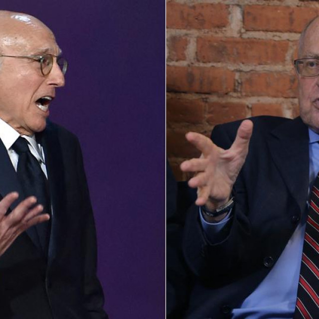 Larry David (L); Alan Dershowitz (D)