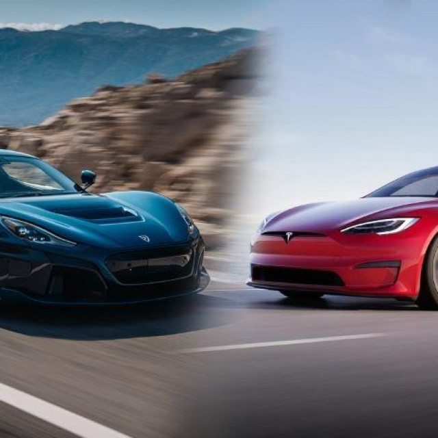 Rimac Nevera i Tesla Model S Plaid