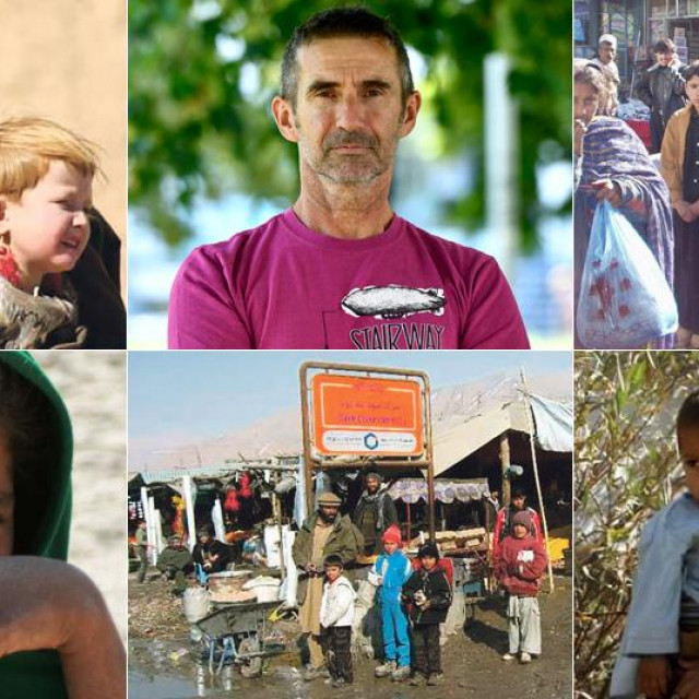 Zoran Kos (sredina gore) i njegove fotografije iz Afganistana