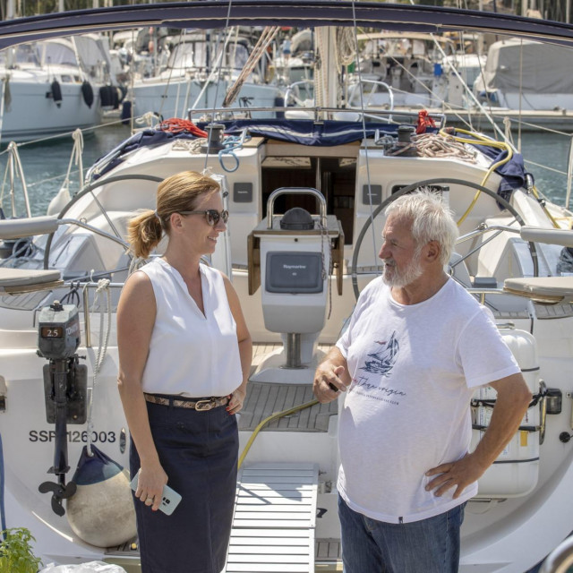 Direktorica ACI marine Slano Danijela Crljen i Mladen Gerovac