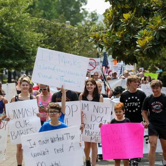 Prosvjed u Oregonu zbog obveznog nošenja maski
