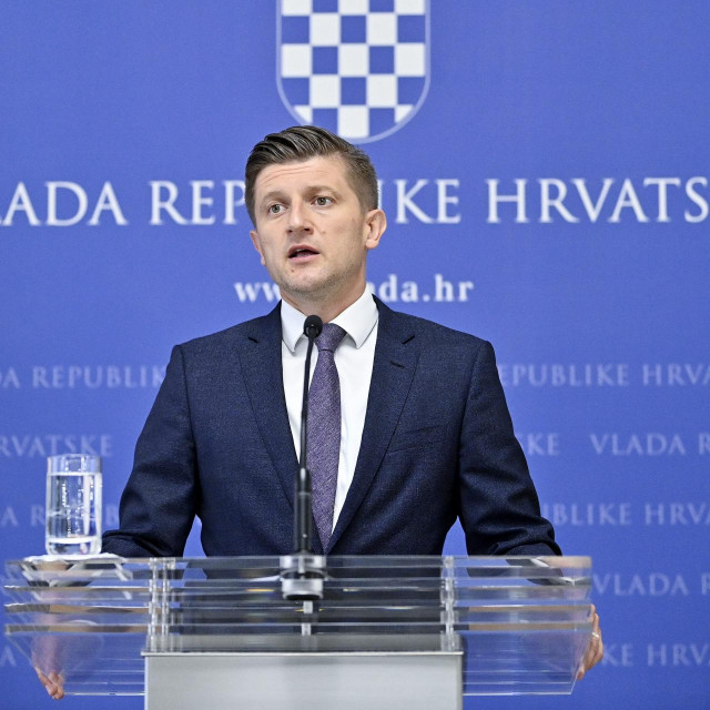 Konferencija za medije ministra financija Zdravka Marića u Banskim dvorima