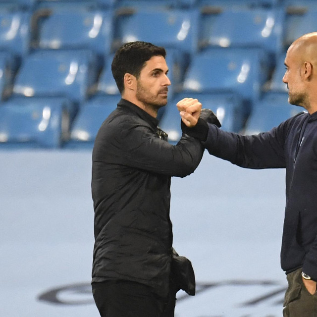 Mikel Arteta i Pep Guardiola