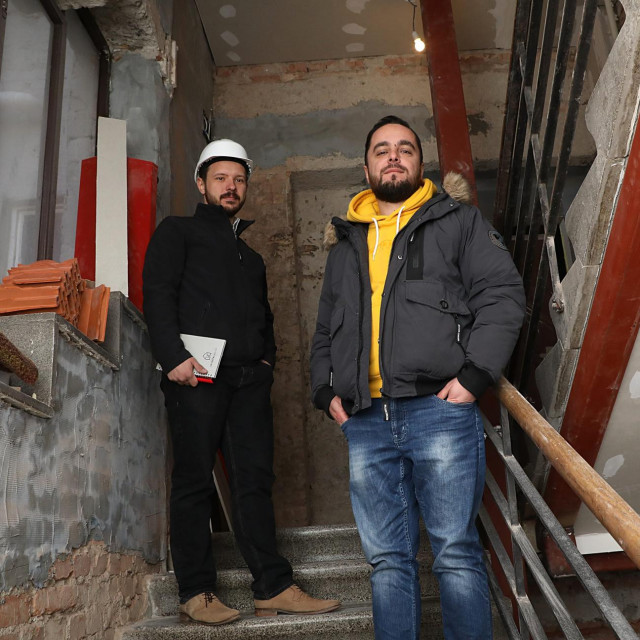 Suvlasnik zgrade Domagoj Mak i inžinjer Robert Gradečki