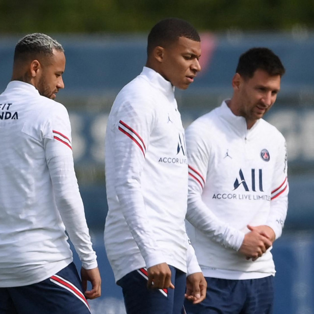 Neymar, Mbappe i Messi