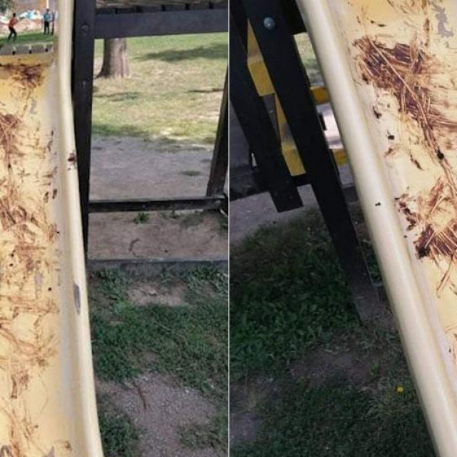 Fekalijama premazao sprave na dječjem igralištu u centru grada