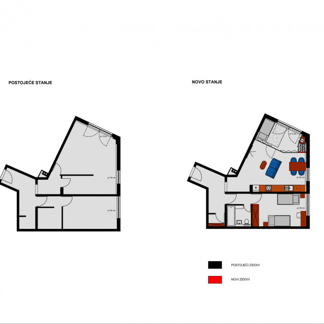 Postojeće i novo stanje