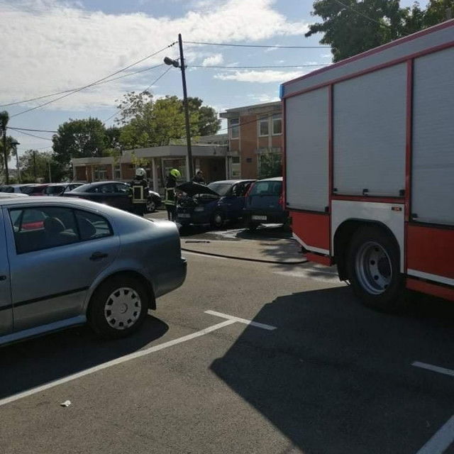 Požar kod trogirskog Doma zdravlja