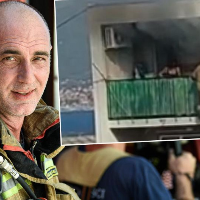 Branko Žunić, pripadnik JVP Split, i prizor njegovog ulaska u gorući stan