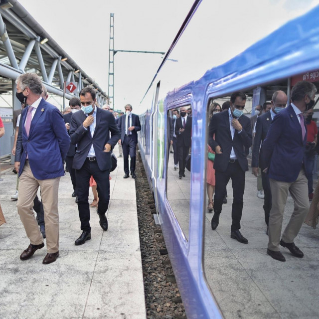 Ceremonija prije polaska vlaka Europe Express, rujan, 2021.