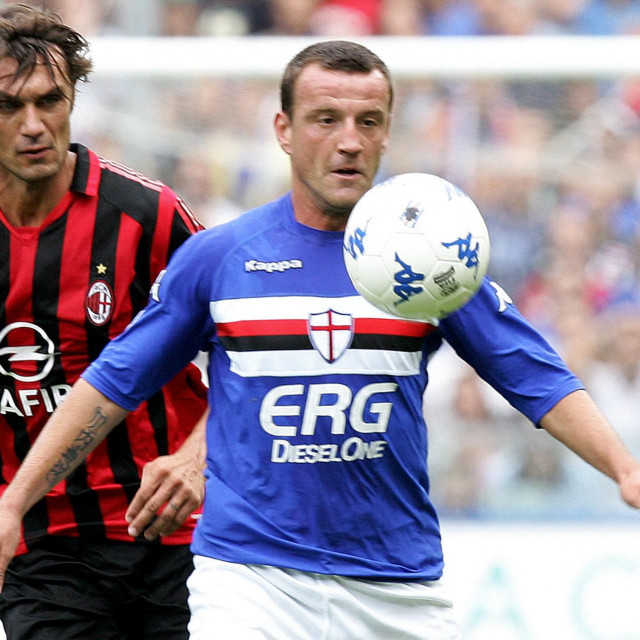 Paolo Maldini i Francesco Flachi (desno)