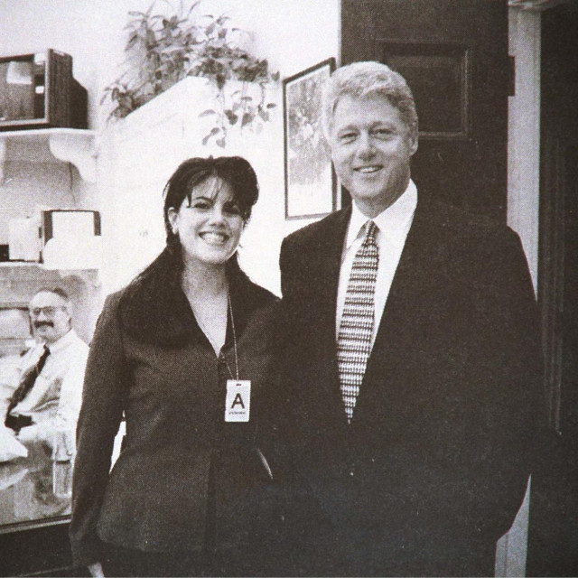 Bill Clinton i Monica Lewinsky u Bijeloj kući za vrijeme tajne afere.