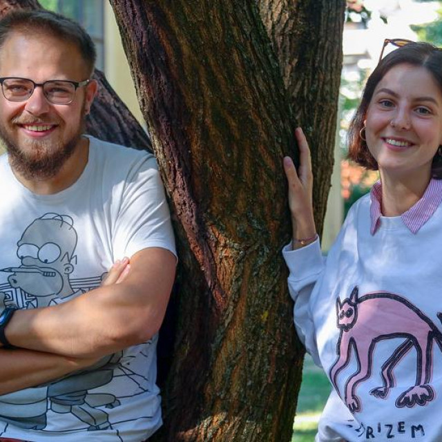 Studenti ALU-a Zdenko Mikša, Petra Divković i Mihael Bađun