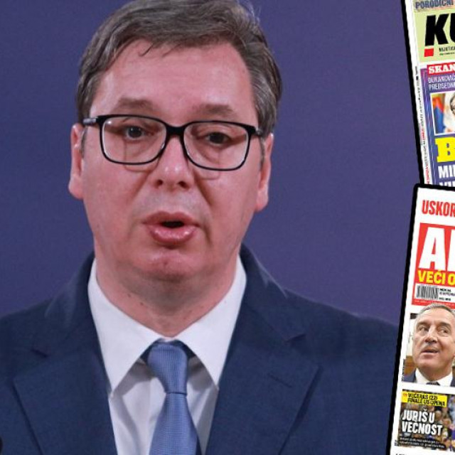 Aleksandar Vučić, naslovnice Kurira i lista Alo!