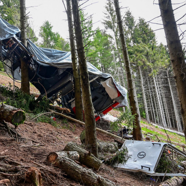 Pad žičare u Mottaroneu