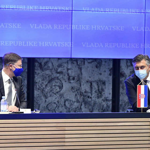 Valdis Dombrovskis, Andrej Plenković