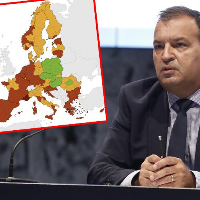 Vili Beroš i karta ECDC-a