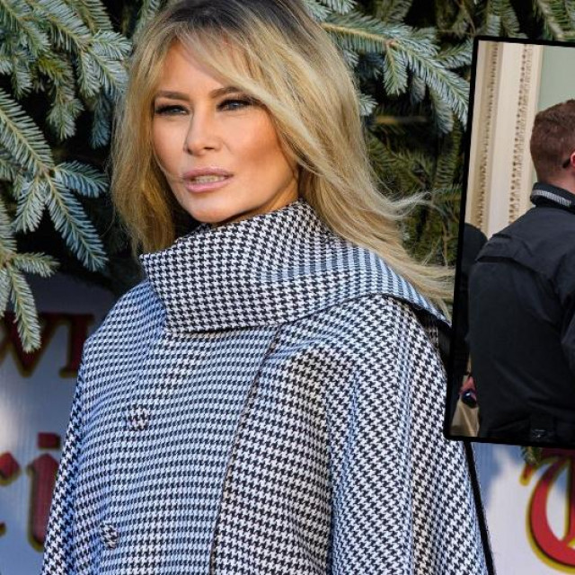 Melania Trump (lijevo), pobunjenici u zgradi Kongresa (desno)