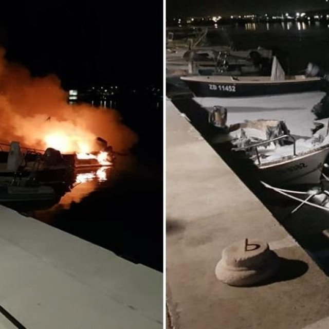 Na sukošanskoj rivi izgorjeli brodovi