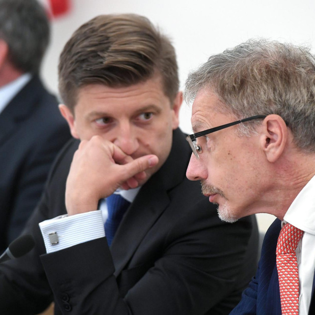 MInistar financija Zdravko Marić i guverner HNB-a Boris Vujčić
