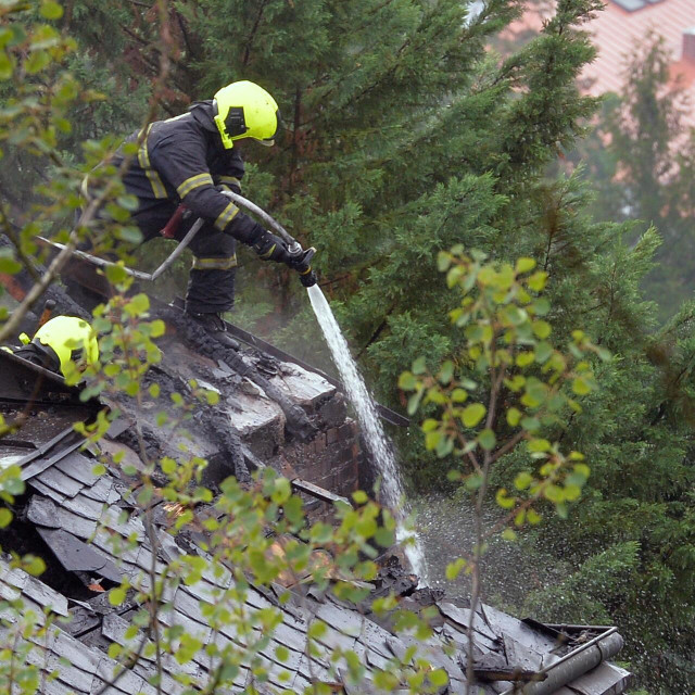 Ilustracija, vatrogasci u Češkoj