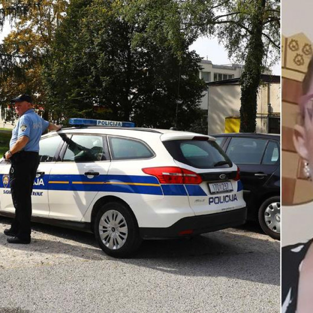 Policija kod škole u Krapinskim Toplicama i Bernarda Jug