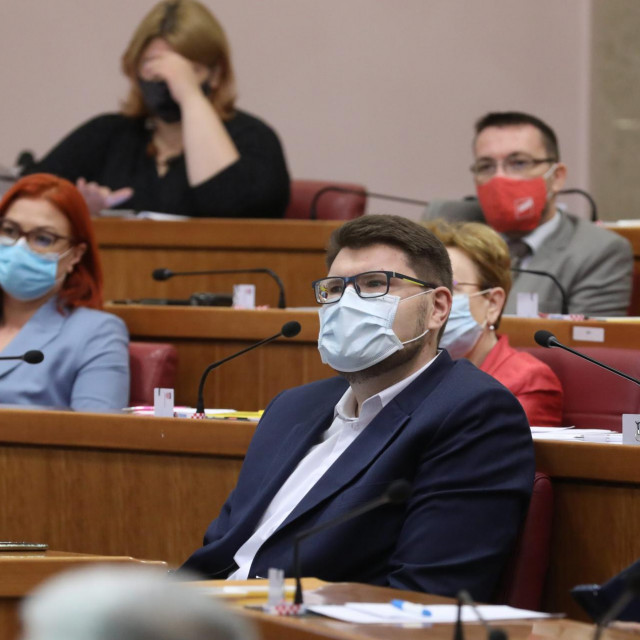 Peđa Grbin u Saboru