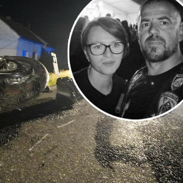 Katarina i Vitomir Bubnjić iz Virovitice (u krugu) stradali su u strašnom sudaru u Končanici