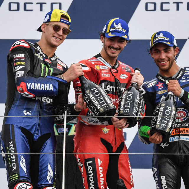 Fabio Quartararo, Francesco Bagnaia i Enea Bastianini