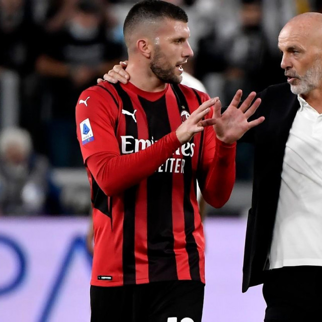 Ante Rebić i trener Stefano Pioli