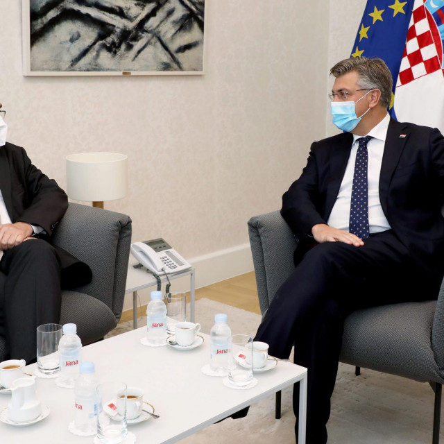 Andrej Plenković primio Visokog predstavnika za Bosnu i Hercegovinu Christiana Schmidta